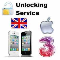 UK - 3 Three Hutchison iPhone 3G/3GS/4/4S/5C/5S 