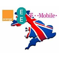 UK - Orange, T-Mobile & EE iPhone 3GS/4/4S/5